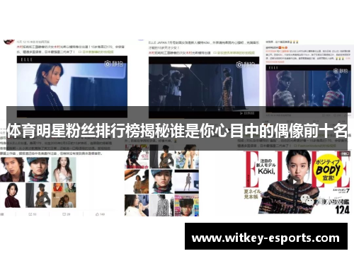 体育明星粉丝排行榜揭秘谁是你心目中的偶像前十名